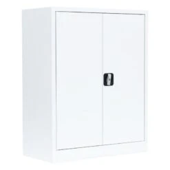Stahl-Aktenschrank Metallschrank Abschließbar Büroschrank Stahlschrank 100 X 80 X 38,3cm Grau/Rot 530314 -Büromöbel Geschäft d5e1f97a 9aa8 42b8 9442 9088cb685c4a 1