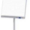 Flipchart, H 1900mm, Tafel HxB 950x670mm, Magnethaftend, Ablageschale, Gestell Lichtgrau, 5 Rollen
