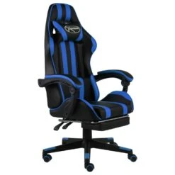 VidaXL Gaming-Stuhl Mit Fußstütze Schwarz Und Weiß Kunstleder -Büromöbel Geschäft dd388340 c0b0 4beb a692 cf7a8636250a 1