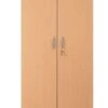 PROREGAL Aktenschrank Beetle | HxBxT 195x92x42 Cm | Silber-Buche