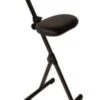 Klappbare Stehhilfe, Sitz Kunstleder Schwarz, Sitz HxBxT 540-900x370x210mm, Gestell RAL9005