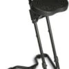 Stehhilfe, Sitz PU-Schaum Schwarz, Sitz H 610-860mm, Gestell Schwarz, Schräge Säule
