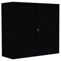 Aufsatzschrank Mit Rollladen Und Zylinderschloss 450 X 1200 X 457 Mm Schwarz 555509 -Büromöbel Geschäft ec35b990 5716 47d9 b3b4 92b4c9d310be 1