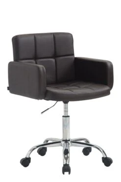 Arbeitshocker Los Angeles Kunstleder Braun