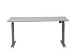 PROREGAL Elektrisch Höhenverstellbarer Schreibtisch Zebra | HxBxT 70-116x160x80 Cm | Silber-Buche -Büromöbel Geschäft f62380e3 22fc 4f12 9a71 dba9b498e597 1