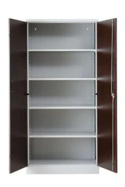 PROREGAL Aktenschrank Beetle | HxBxT 195x92x42 Cm | Weiß-Wenge -Büromöbel Geschäft f6b2618c fbab 4bfe 9248 26c7b38ea529